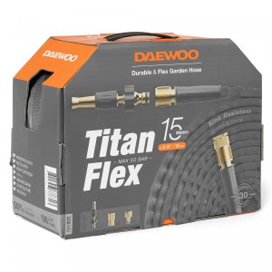 Шланг для полива DAEWOO TitanFlex DWH 9122 15м 15мм 5/8" с комплектом для полива