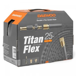 Шланг для полива DAEWOO TitanFlex DWH 9124 25м 15мм 5/8" с комплектом для полива