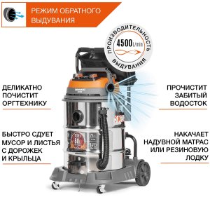 Пылесос строительный DAEWOO DAVC 6030S (3.2кВт, 60Л)