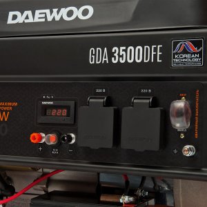 Генератор двухтопливный DAEWOO GDA 3500DFE (3.2кВт, 220В, газ/бензин)